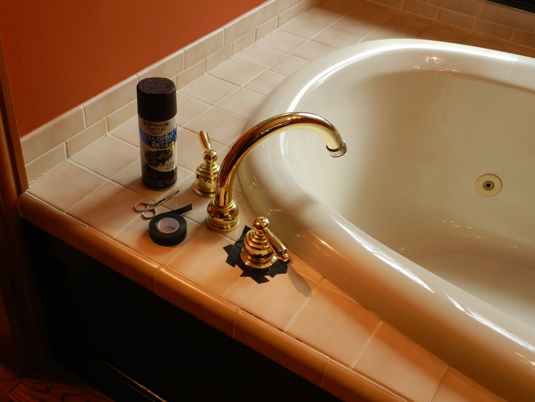 Painted faucet faucet